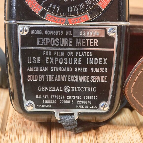 Vintage General Electric GE Exposure Meter, Light Values, With Case, Model 8DW58 - Picture 6 of 7